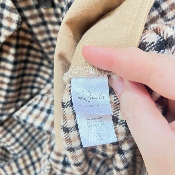 Rails Rhodes Bheck Belted Wool Blend Shirt Jacket Shacket- Size Small‎ - Picture 4 of 6